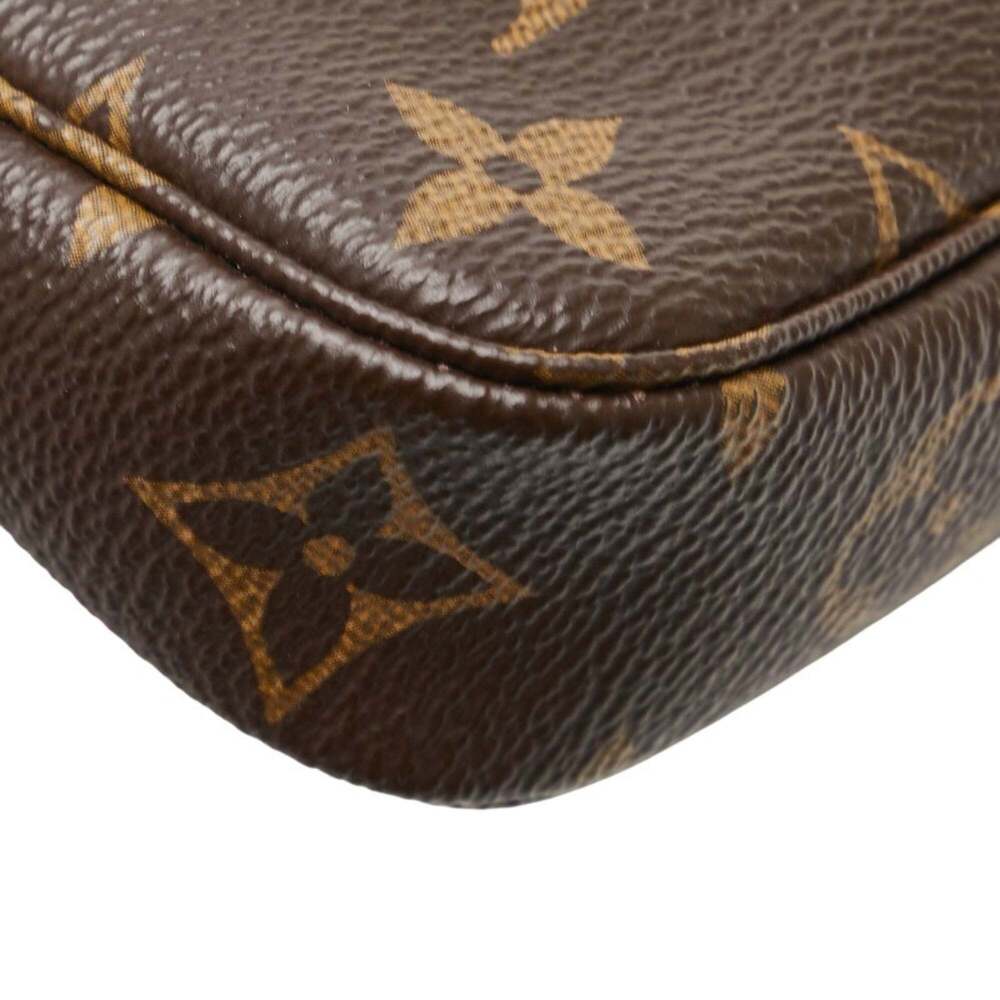 Louis Vuitton Authentic Brown Monogram Leather Po… - image 8